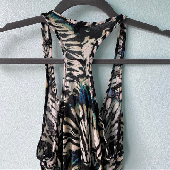 Black Bleach Tie Dye Tank Top - Picture 6 of 6